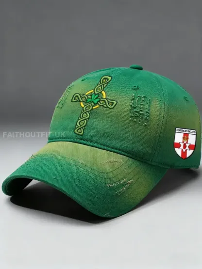 Unisex Northern Ireland Football Lover Printed Hat - Green · ONE