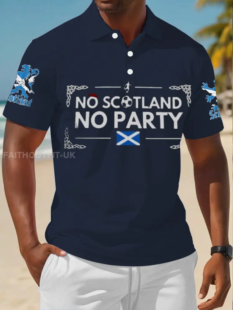 Men’s UK Football Lover Scotland polo shirt