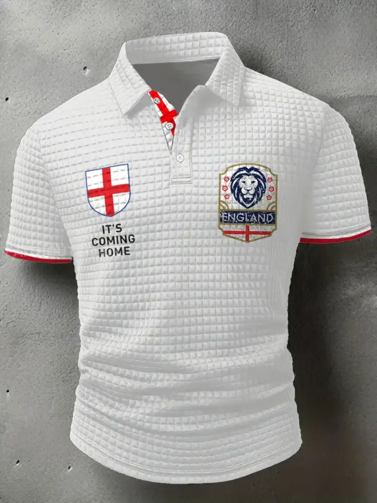 Men’s England Football Lover It’s Coming Home 2026 Printed Casual Tops