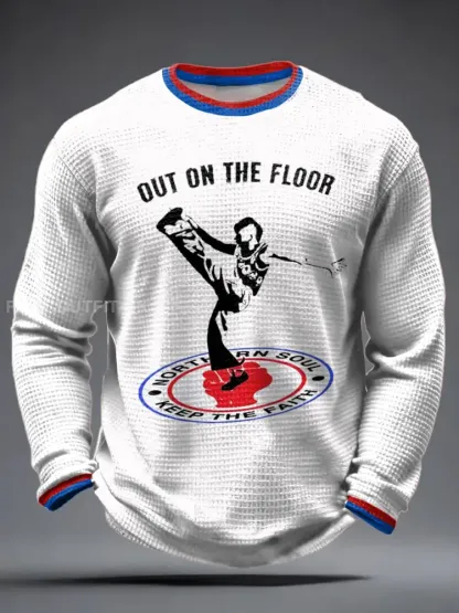 Men’s UK Music Northern Soul Lover Waffle Long Sleeve T-Shirt