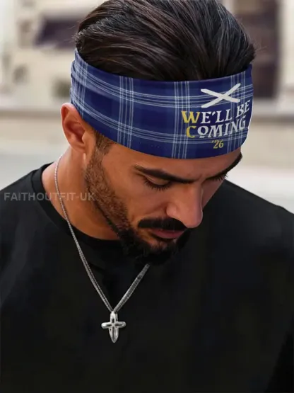 Scotland Football Lover Printed Sports Headband - As picture · ONE