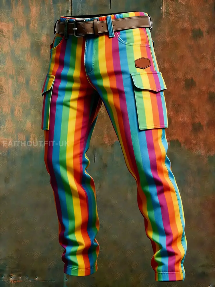 Men’s Retro Business Style Casual Work Trousers