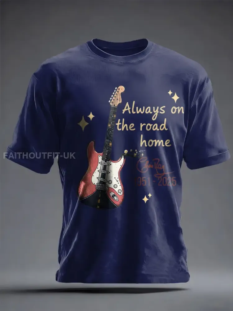 Unisex The Road Man Music Lover Printed T-Shirt