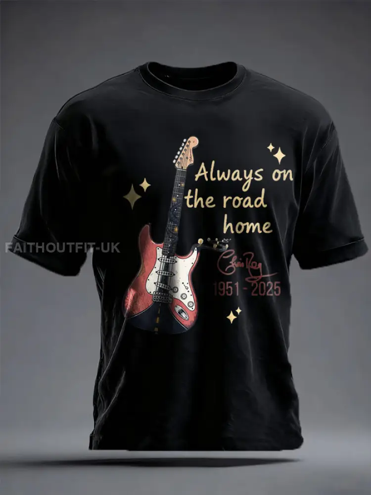 Unisex The Road Man Music Lover Printed T-Shirt