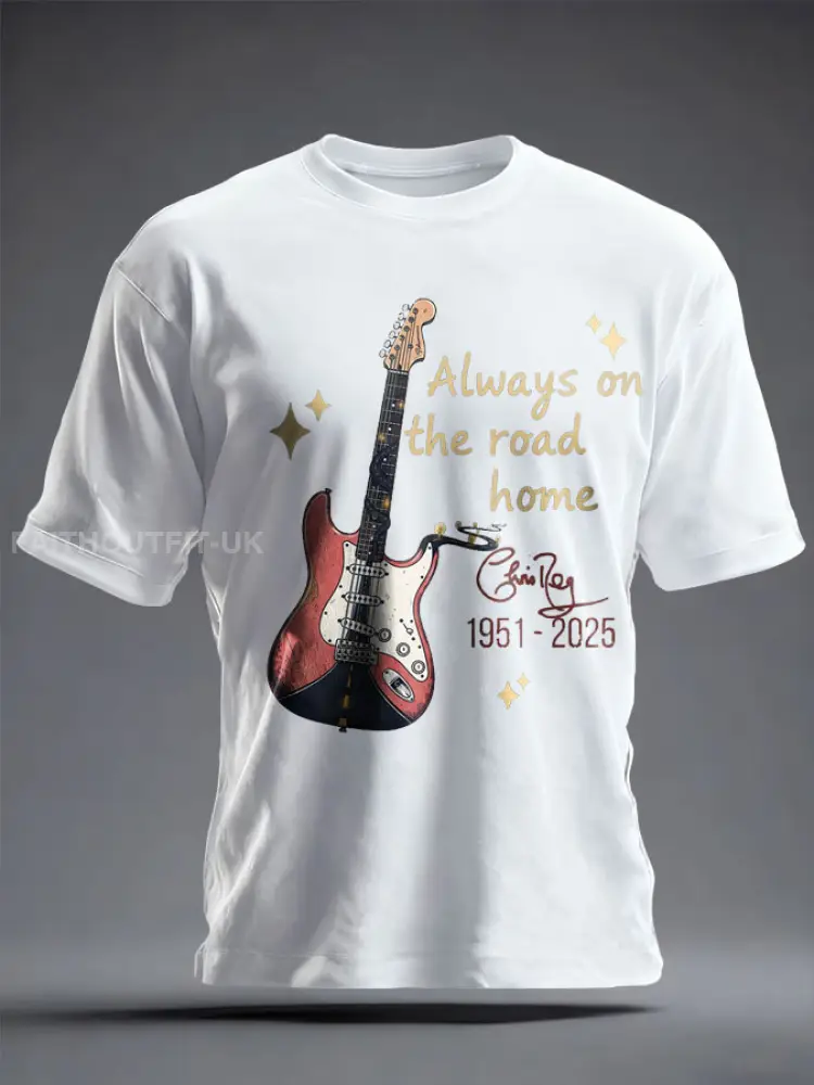 Unisex The Road Man Music Lover Printed T-Shirt