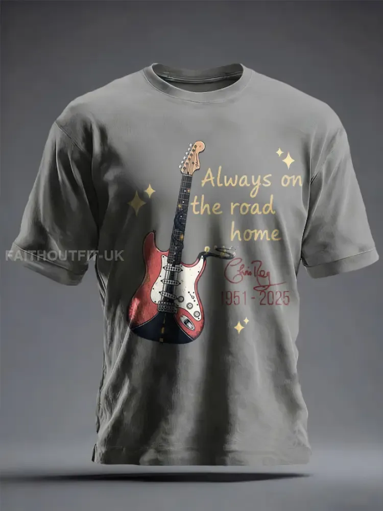 Unisex The Road Man Music Lover Printed T-Shirt