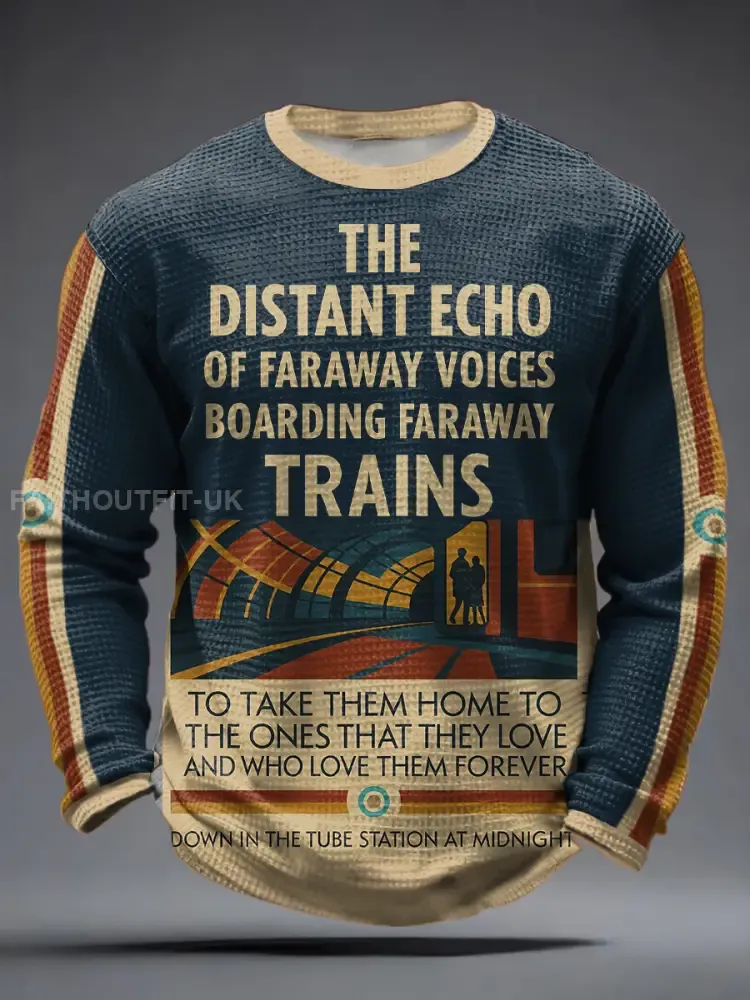 Men’s UK Mods Music Lover Waffle Long Sleeve T-Shirt