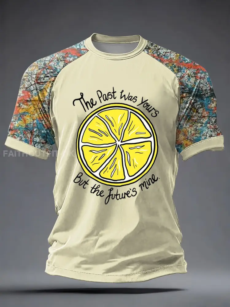 Men’s Lemon Roses Music Lover Printed short sleeve t-shirt