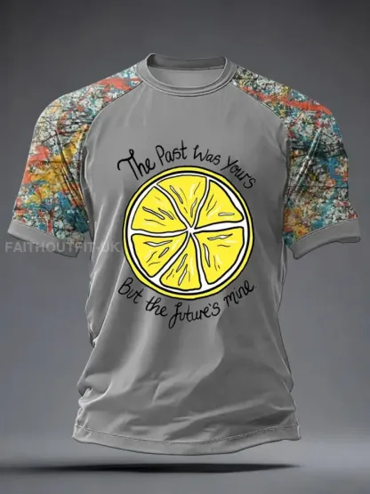 Men’s Lemon Roses Music Lover Printed short sleeve t-shirt