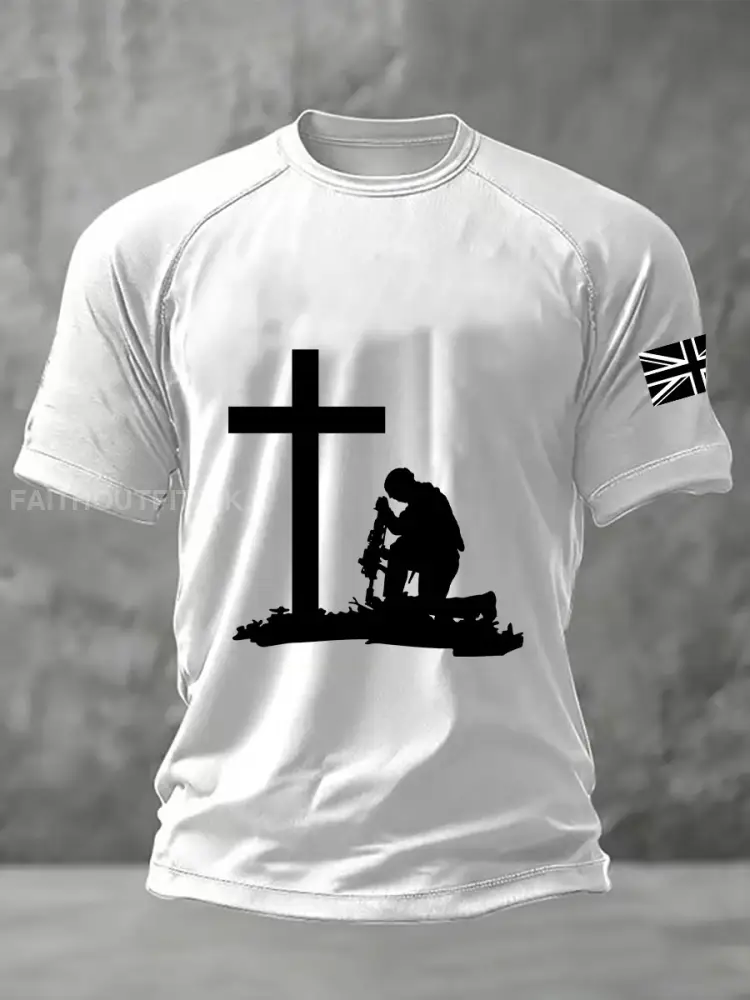 Men’s Remembrance Day Printed Casual short sleeves t-shirt