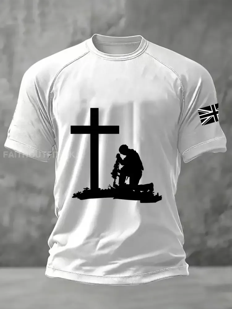 Men’s Remembrance Day Printed Casual short sleeves t-shirt