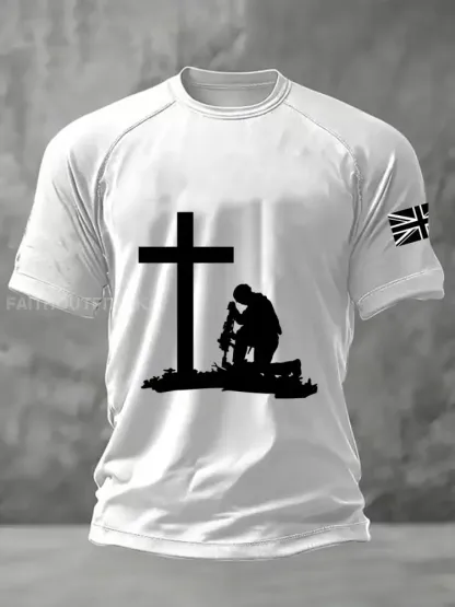 Men’s Remembrance Day Printed Casual short sleeves t-shirt