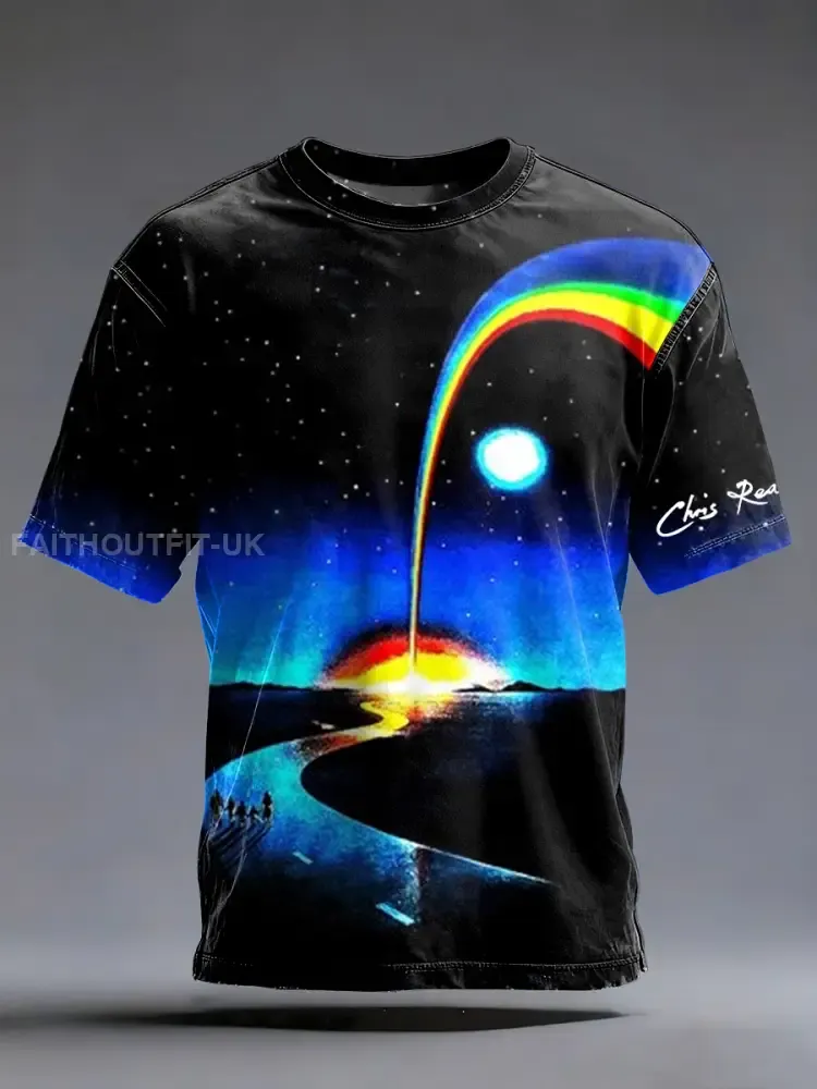 Men’s Retro Chris Rea Belfast Print Commemorative Tee