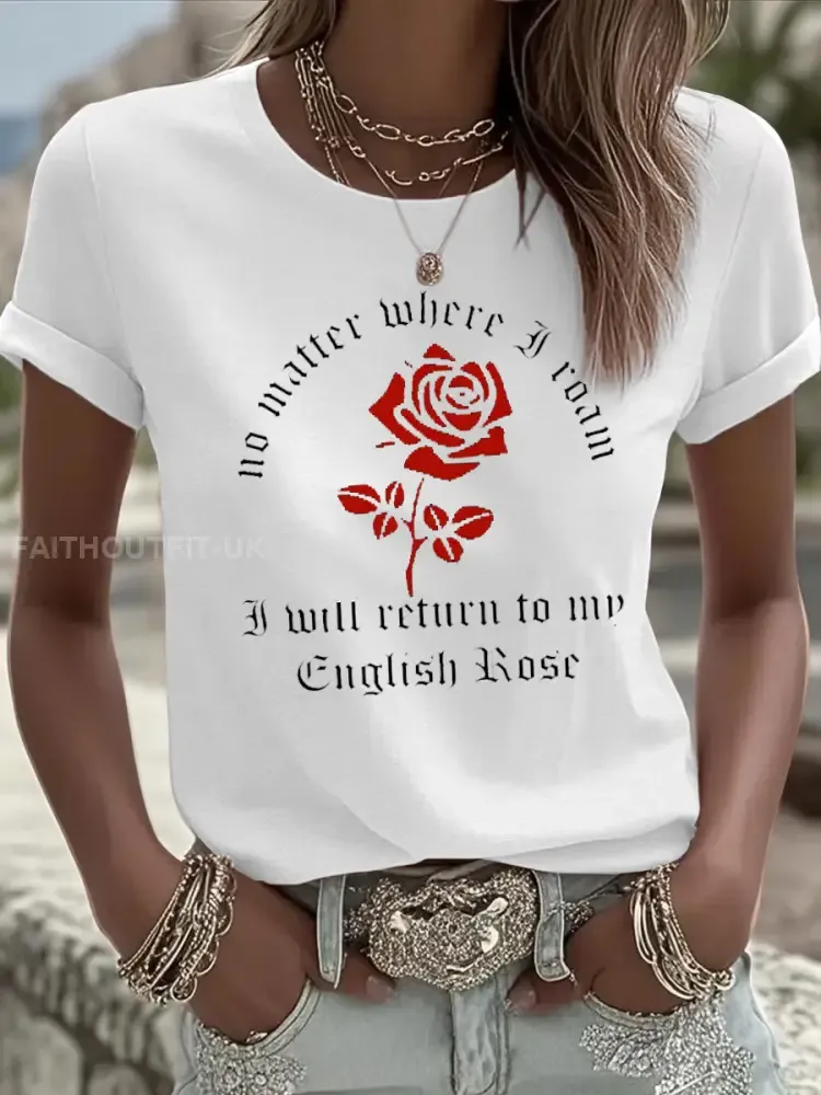 Women’s UK Mods Music Lover Iron On Short Sleeve T-Shirt