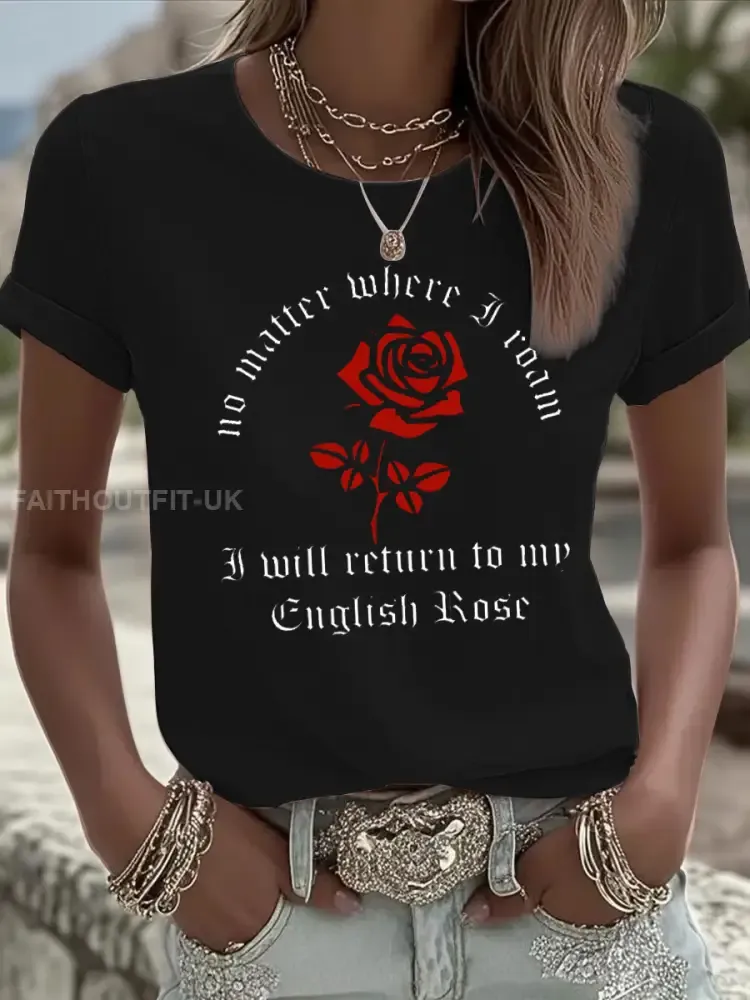 Women’s UK Mods Music Lover Iron On Short Sleeve T-Shirt