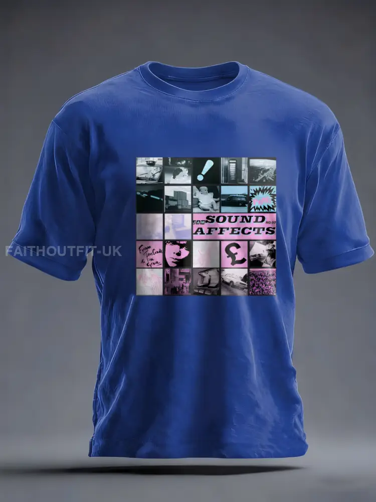 Men’s UK Mods Music Lover imitation cotton short-sleeved T-shirt