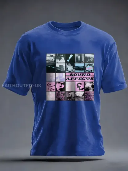 Men’s UK Mods Music Lover imitation cotton short-sleeved T-shirt