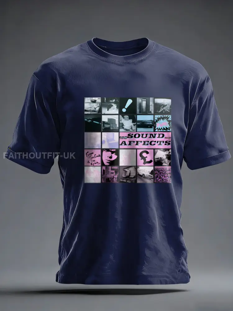 Men’s UK Mods Music Lover imitation cotton short-sleeved T-shirt