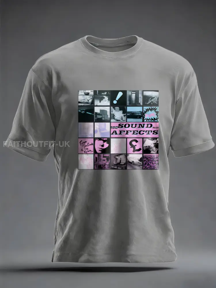 Men’s UK Mods Music Lover imitation cotton short-sleeved T-shirt