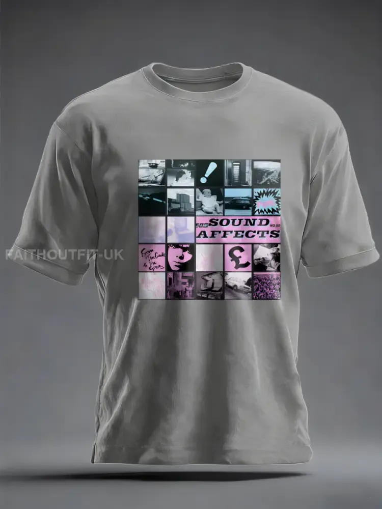 Men’s UK Mods Music Lover imitation cotton short-sleeved T-shirt