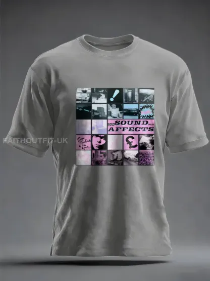 Men’s UK Mods Music Lover imitation cotton short-sleeved T-shirt
