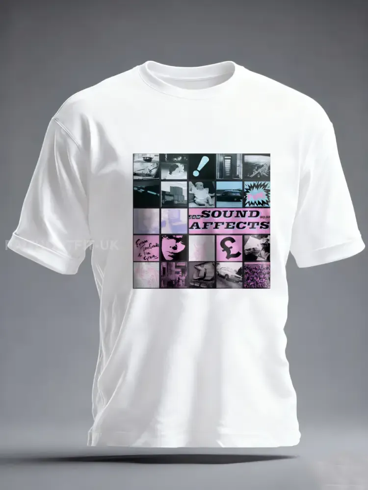 Men’s UK Mods Music Lover imitation cotton short-sleeved T-shirt