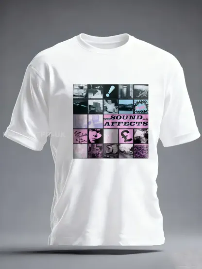 Men’s UK Mods Music Lover imitation cotton short-sleeved T-shirt