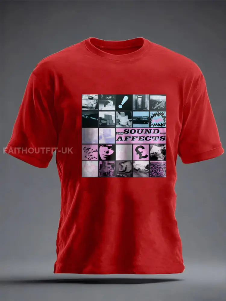 Men’s UK Mods Music Lover imitation cotton short-sleeved T-shirt