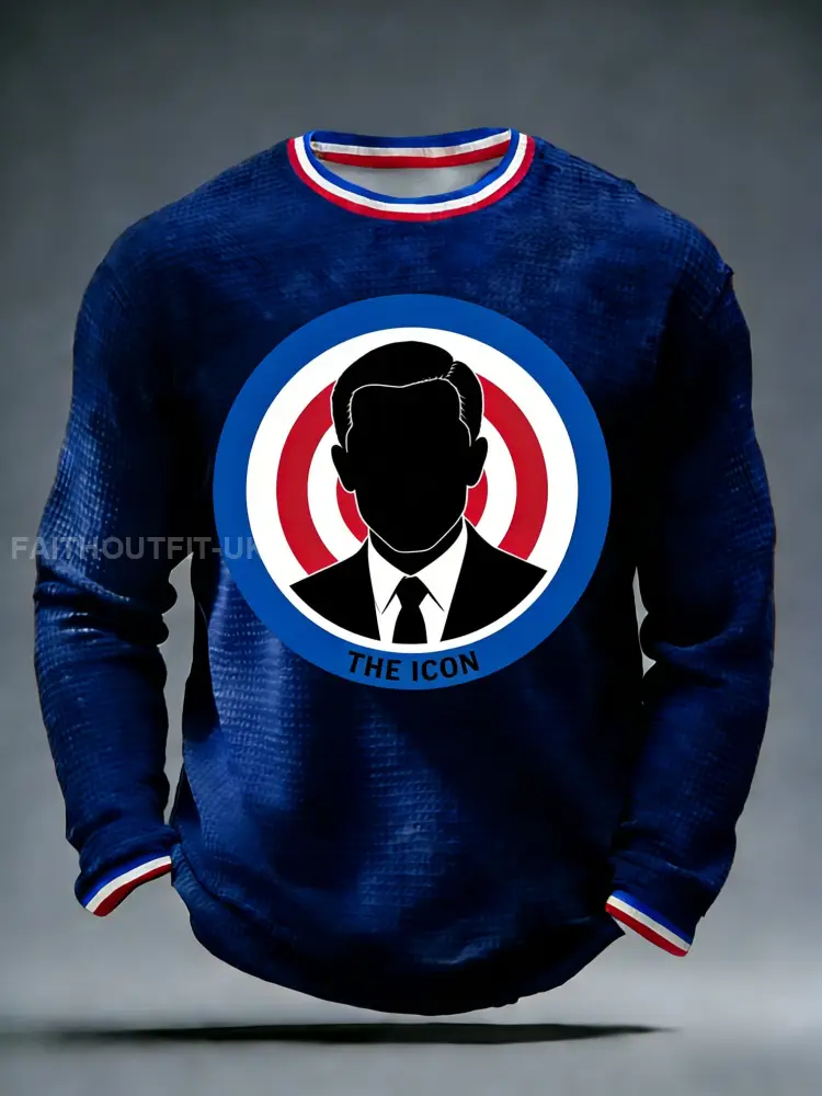 Unisex Retro Punk Band Art Casual Waffle Long Sleeve T-Shirt