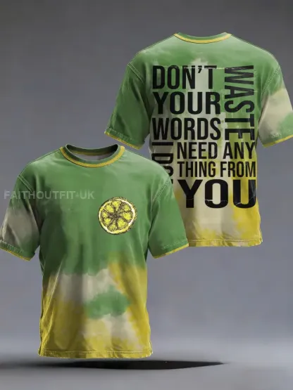 Men’s Lemon Roses Music Lover Printed short sleeves t-shirt