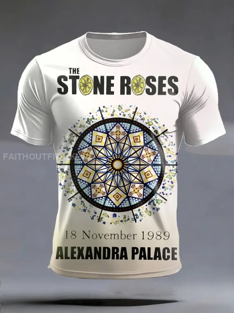 Men’s Lemon Roses Music Lover Printed short sleeves t-shirt