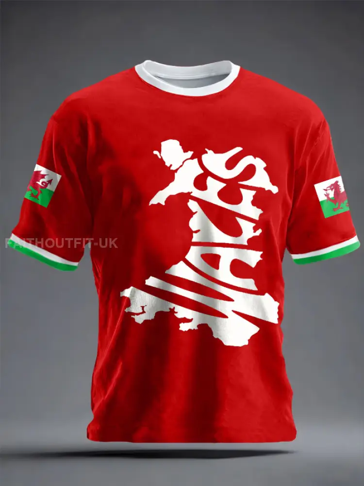 Unisex St David’s Day Wales Proud Printed T-shirt