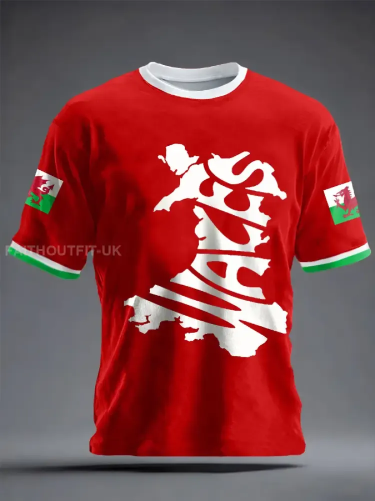 Unisex St David’s Day Wales Proud Printed T-shirt