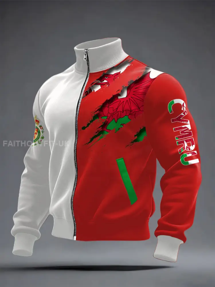 Unisex St David’s Day Wales Proud Printed Coat