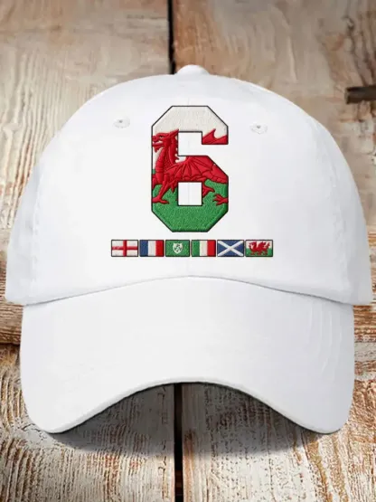 Unisex Wales Rugby Lover CYMRU Print Hat