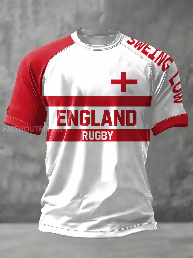 Men’s England Rugby Lover Printed T-shirt