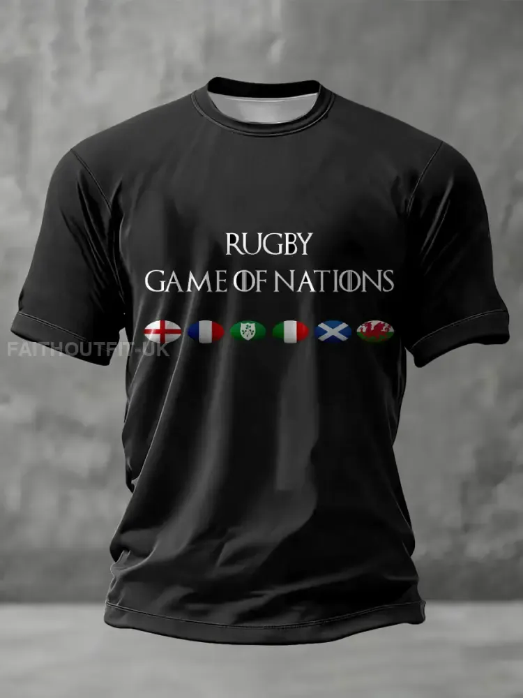 Unisex Rugby Lover Printed T-shirt