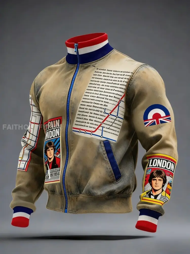 Men’s Air Mods Music Lover Printed Coat