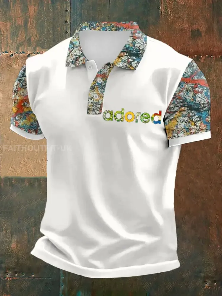 Men’s Lemon Roses Music Lover Printed polo shirt
