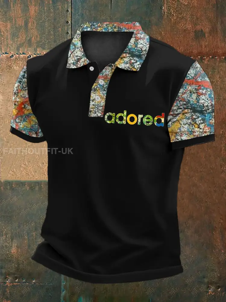 Men’s Lemon Roses Music Lover Printed polo shirt
