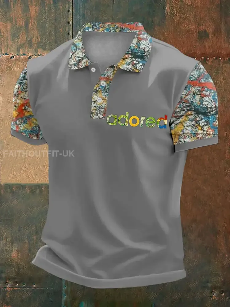 Men’s Lemon Roses Music Lover Printed polo shirt