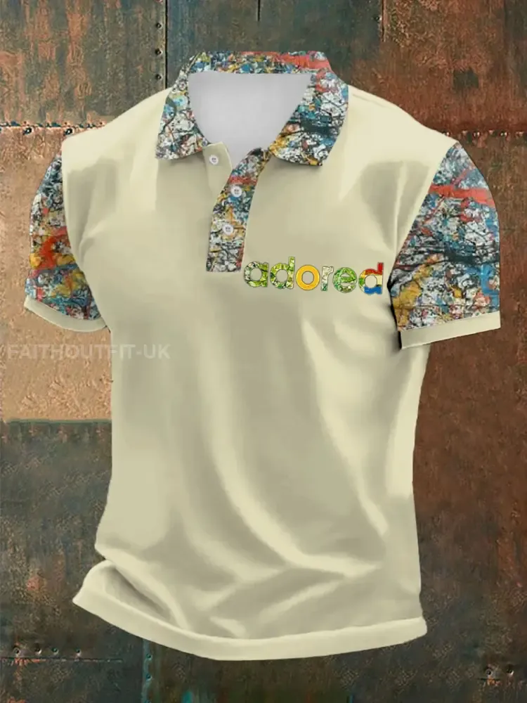 Men’s Lemon Roses Music Lover Printed polo shirt