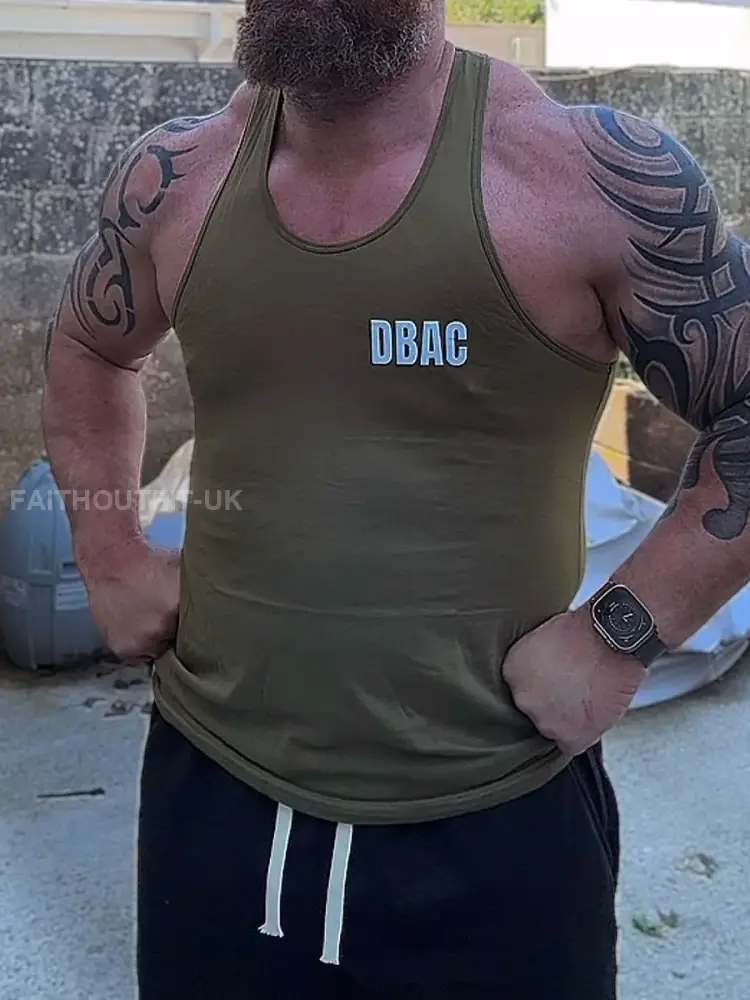 Men’s Limerick Lion Ireland’s Strongest Man DBAC Printed Tank Tops