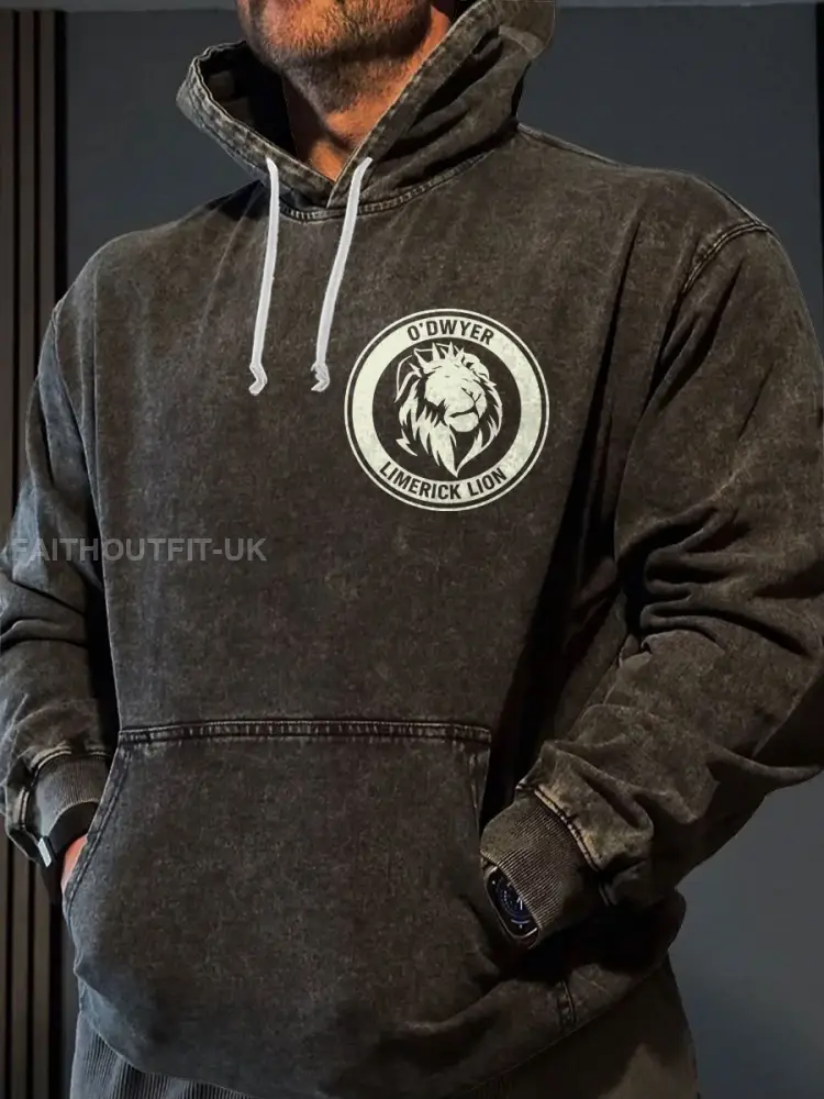 Men’s Limerick Lion Ireland’s Strongest Man DBAC Printed Hoodie
