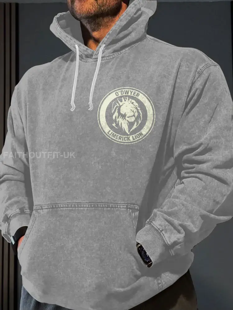 Men’s Limerick Lion Ireland’s Strongest Man DBAC Printed Hoodie