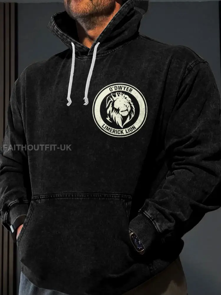 Men’s Limerick Lion Ireland’s Strongest Man DBAC Printed Hoodie