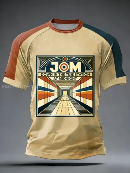 Unisex Retro Punk Band The Jam Art Casual Comfortable Short-Sleeve T-Shirt
