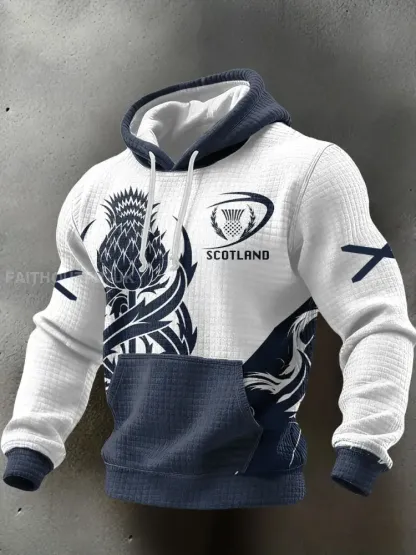 Men’s Scotland Rugby Lover Printed Hoodie