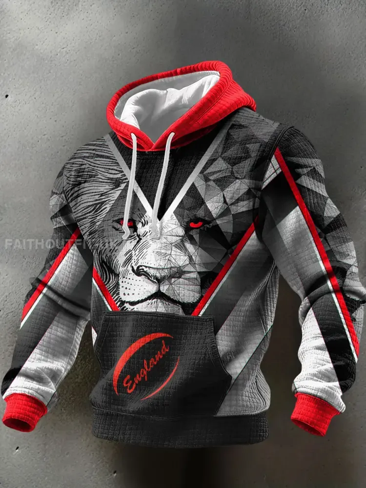 Men’s England Rugby Lover Printed Hoodie