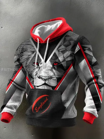 Men’s England Rugby Lover Printed Hoodie